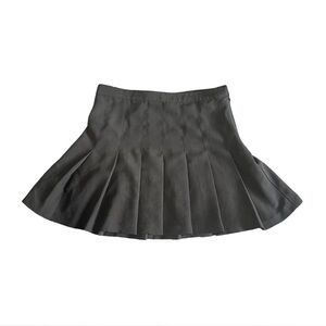 weekday pleated grey mini skirt size medium